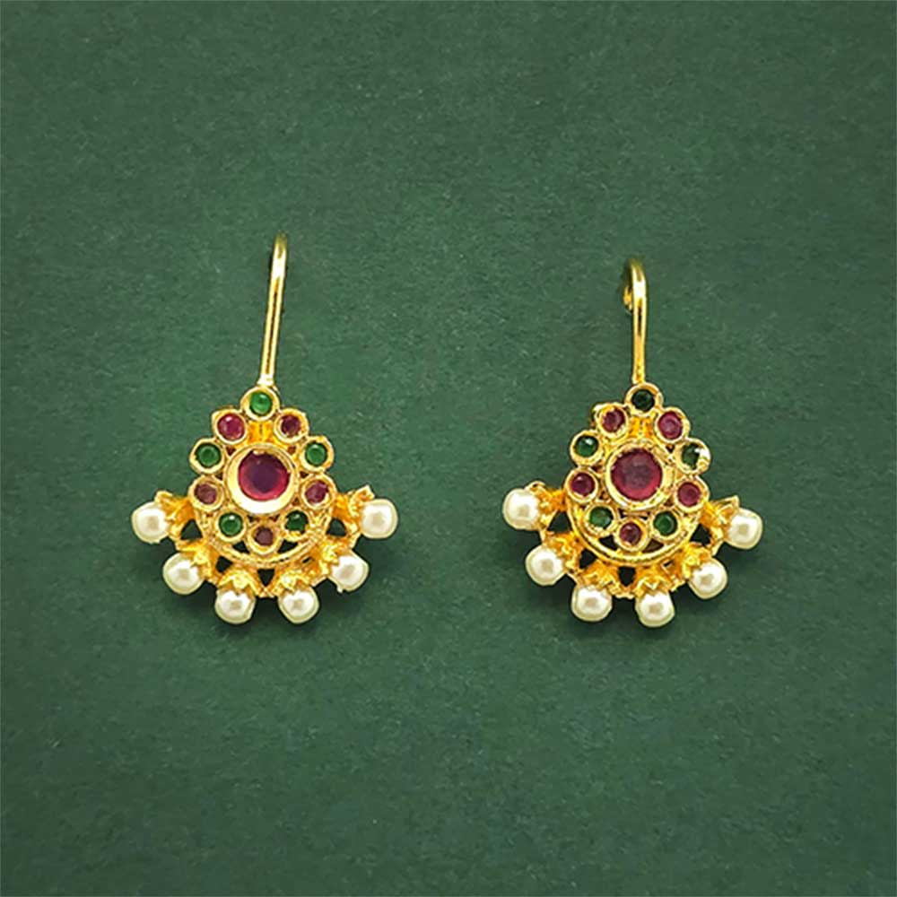 Antique Pearl Earring With Gold Plating