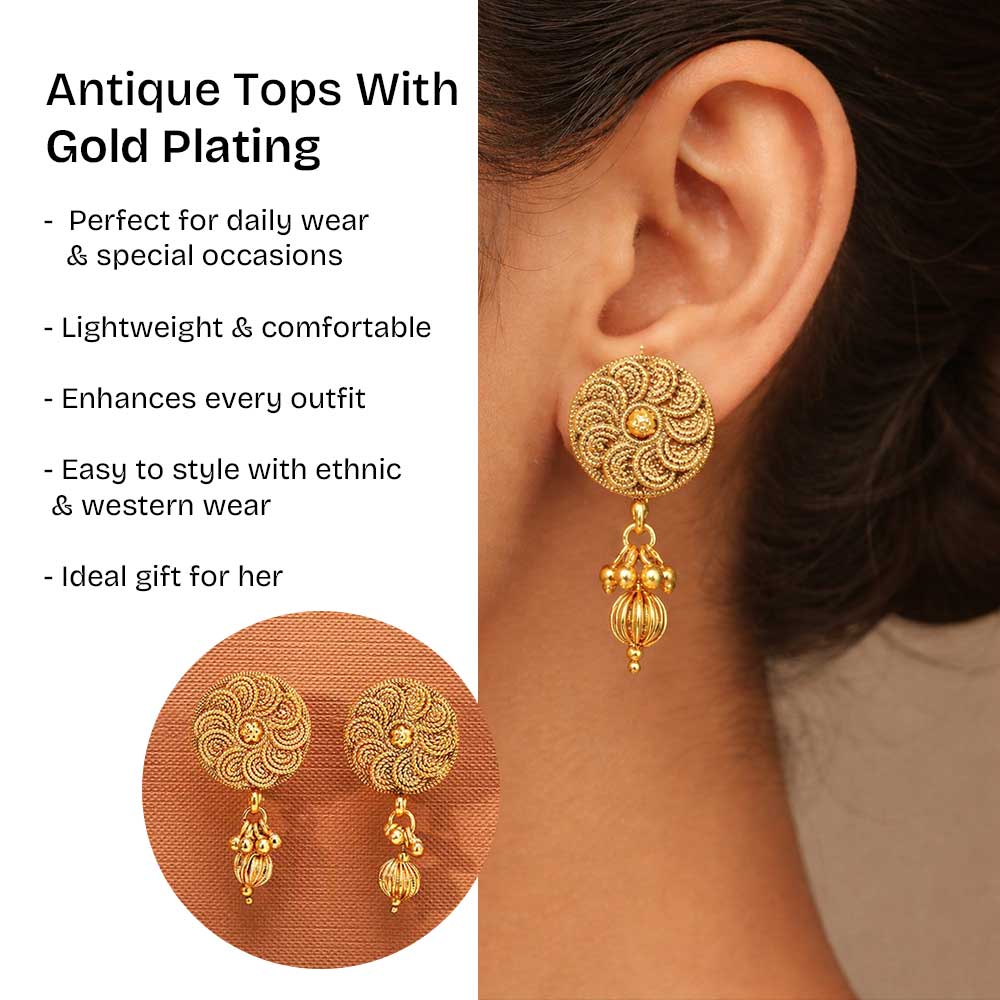 Antique Tops With Gold PlatingAntique Tops With Gold Plating