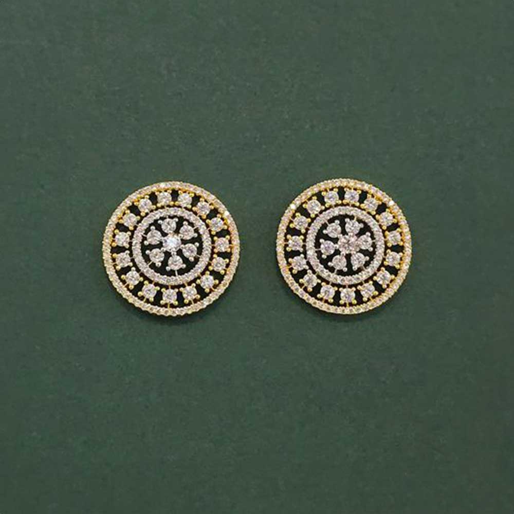 Silver Gold Pearl Dangler Earrings