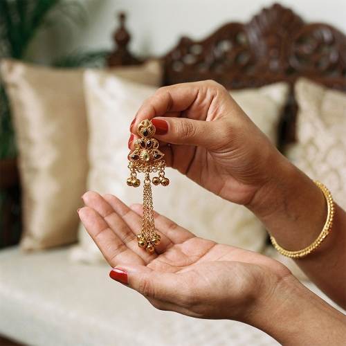 Royal Mint Kundan Drop Earrings