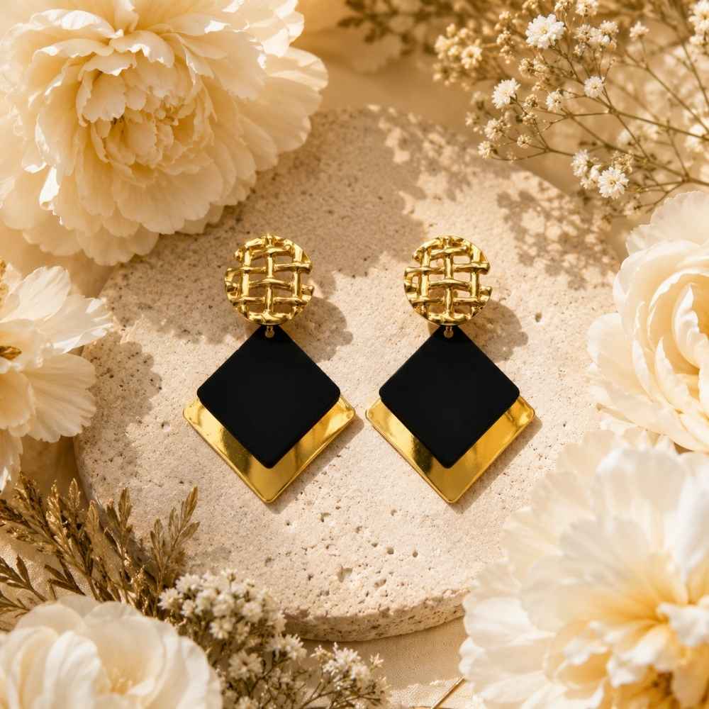 Midnight Bloom Earring